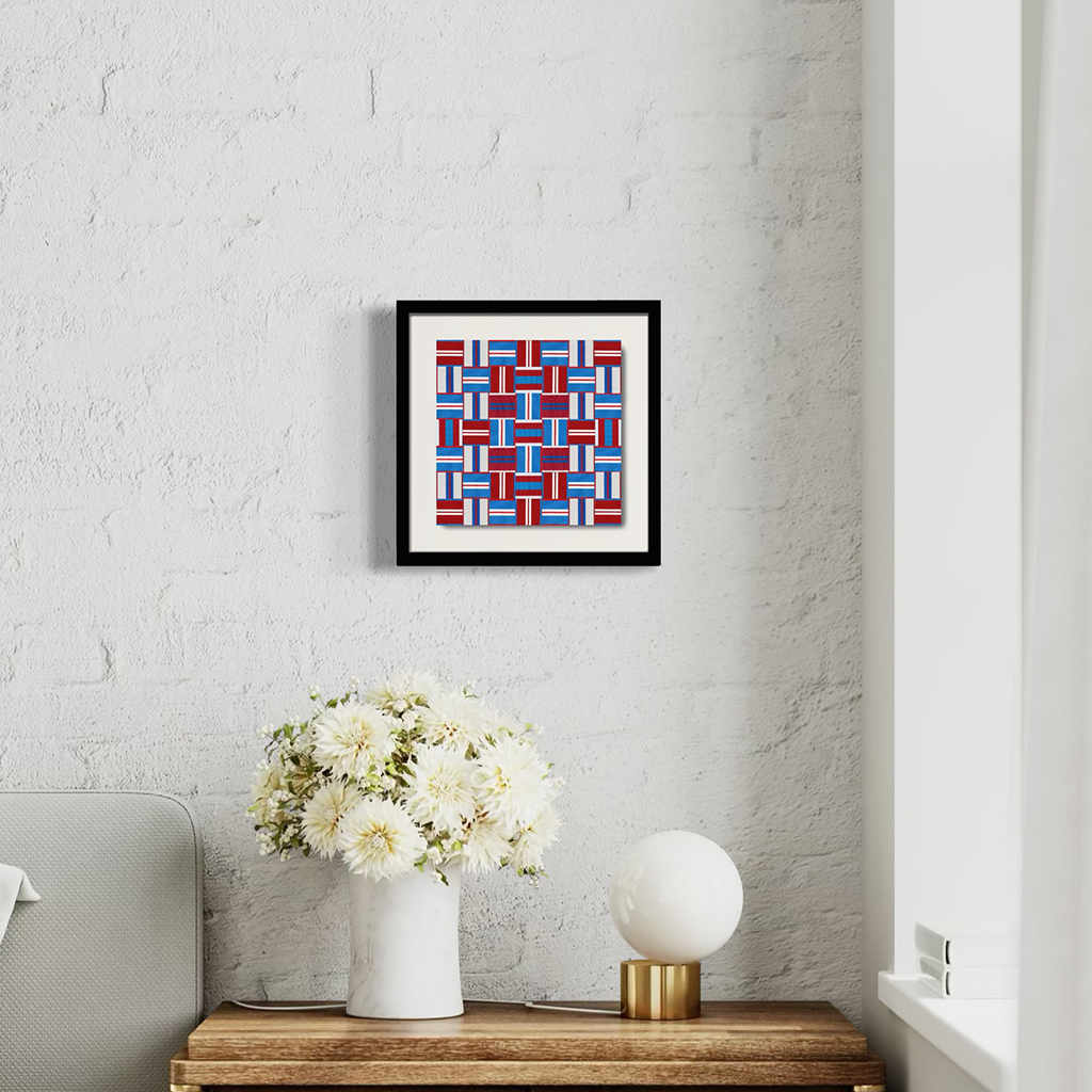 The Queen Elizabeth II Weave in room setting